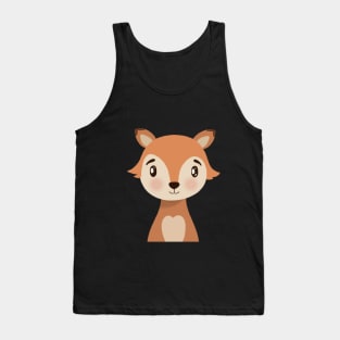 Baby Fox Illustration Tank Top